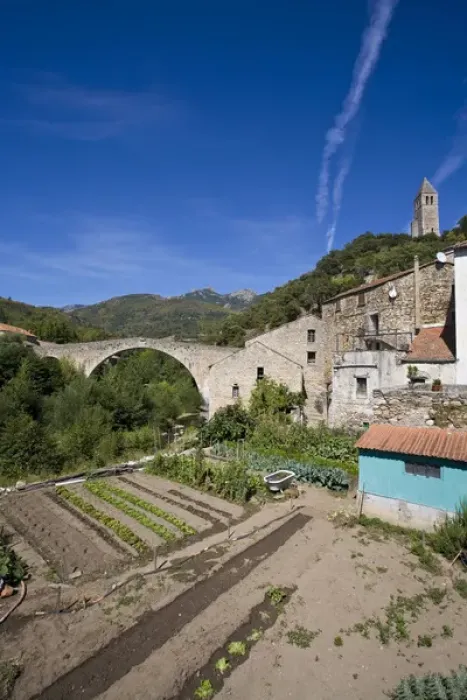 Framed Print : Olargues, Herault, Languedoc, France Framed Print : Olargues, Herault, Languedoc, France