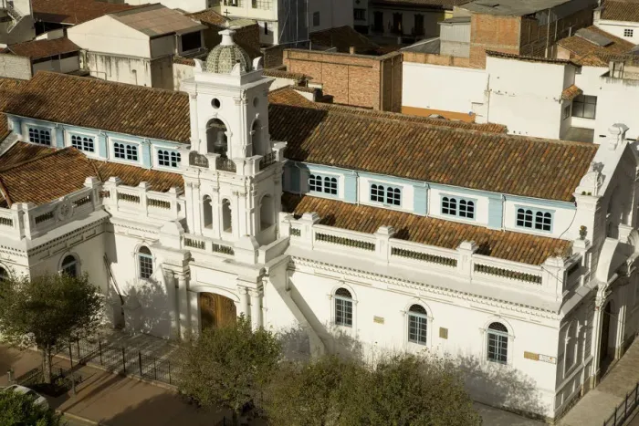 Framed Print : Old Cathedral (Catedral Vieja), viewed from above. Cuenca, Ecuador, South America