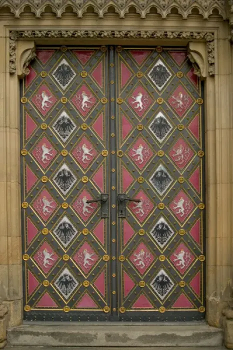 Framed Print : old door, Czech Republic, prague