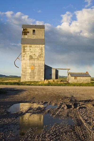 The old granary elevator at Ross fork near Lewistown Montana