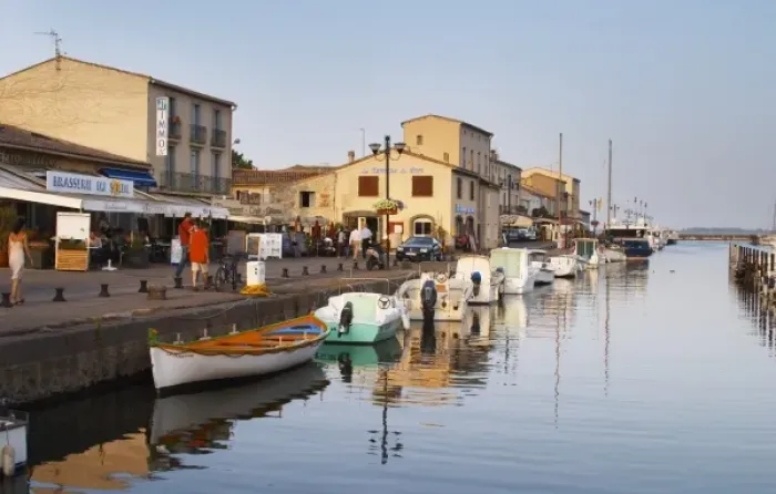 Framed Print : The old harbour. Marseillan. Languedoc. France. Europe