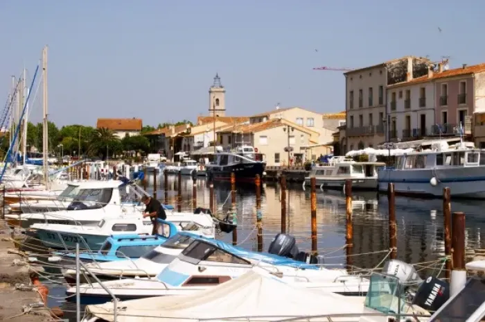 Framed Print : The old harbour. Marseillan. Languedoc. France. Europe