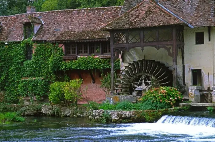 Framed Print : Old inn near Giverny, France