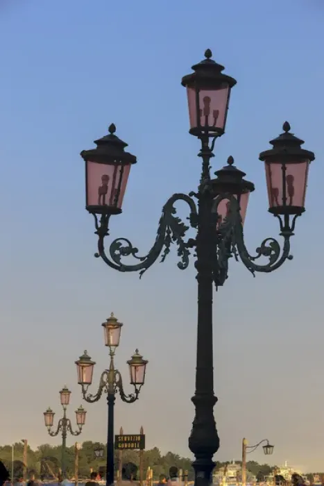 Framed Print : Old Lamp posts. Venice. Italy Framed Print : Old Lamp posts. Venice. Italy