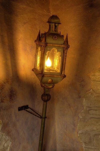 Old light in French villa, Provence region of southern France