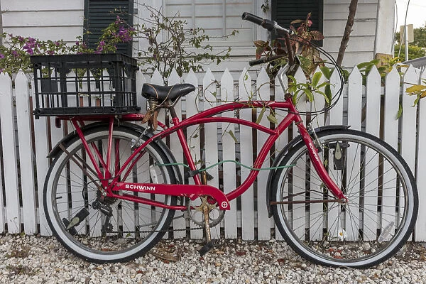 Old Schwinn bicycle in Key West, Florida, USA