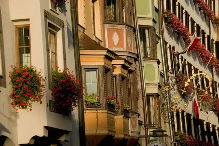 Framed Print : Old section of Innsbruck, Tirol, Austria