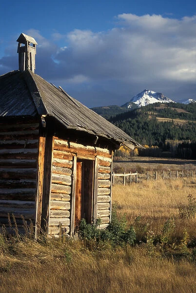 old smoker house used for smoking food on a homestead next to the west side of Yellowstone