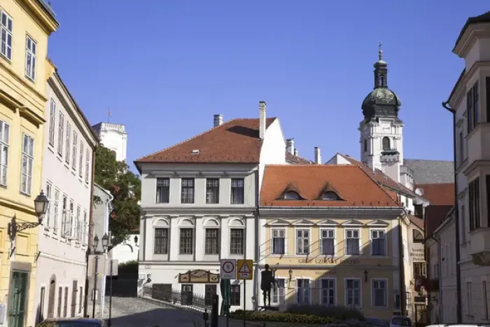 Framed Print : Old town of Gyor, Hungary
