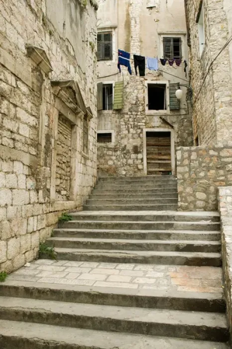 Framed Print : old town, sibenik, croatia, eastern europe. balkan, europe Framed Print : old town, sibenik, croatia, eastern europe. balkan, europe