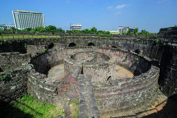 Old watchtower Baluarte de San Diego, Intramuros, Manila, Luzon, Philippines