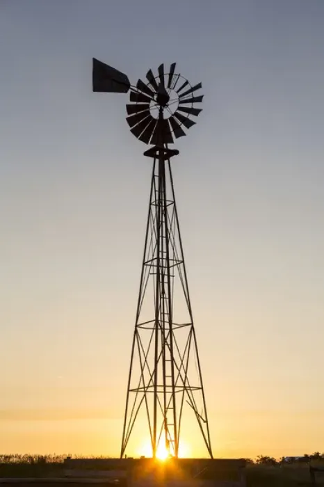 Framed Print : Old windmill at sunset near New England, North Dakota, USA Framed Print : Old windmill at sunset near New England, North Dakota, USA