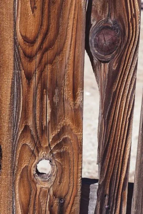 Framed Print : Old wood design, California