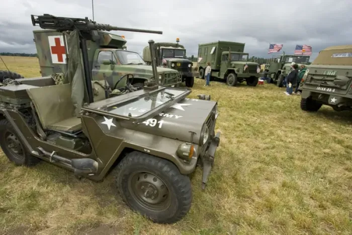 Framed Print : Olympia, Washington, airshow, military, vehicle, World War II, truck, transport, olive drab