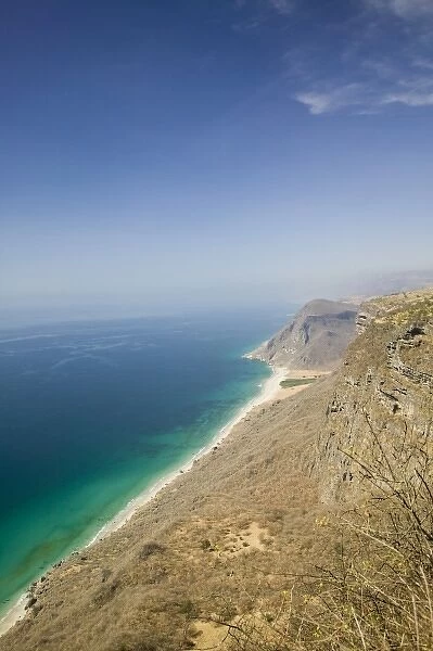 Oman, Dhofar Region, Coastal View of Arabian Sea