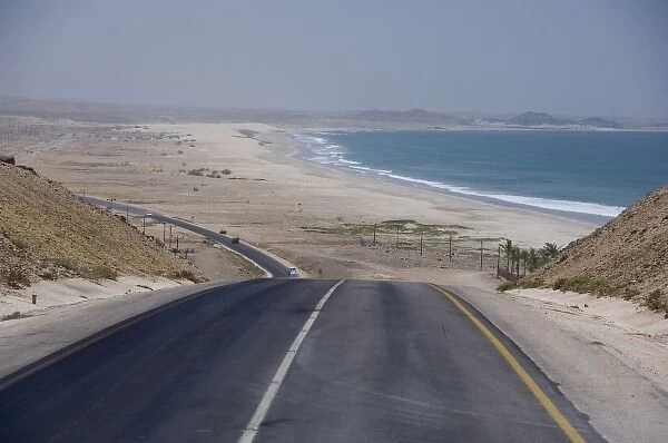 Oman, Dhofar, Salalah. Typical roadside views between Salalah & Mirbat along the