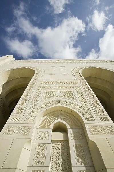 Oman, Muscat, Al, Ghubrah. Grand Mosque, Exterior  /  Daytime