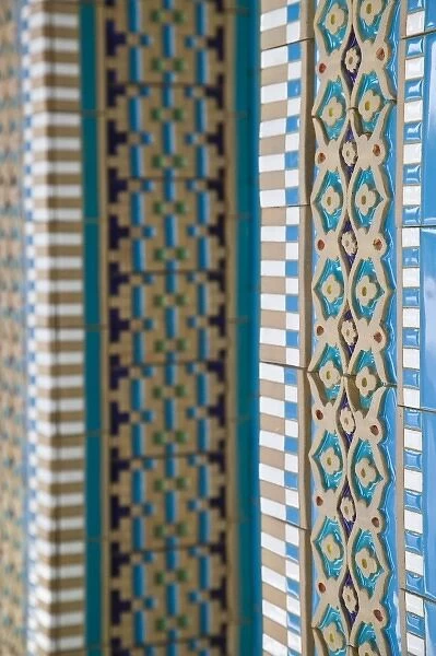 Oman, Muscat, Al, Ghubrah. Grand Mosque, Arabian Tile Patterns