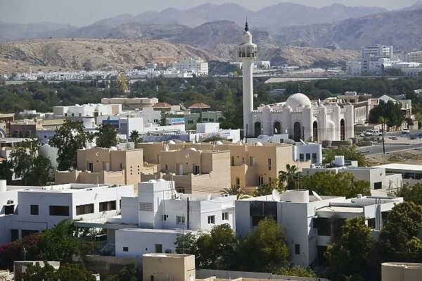 Oman, Muscat, Qurm. Buildings of Qurm Area