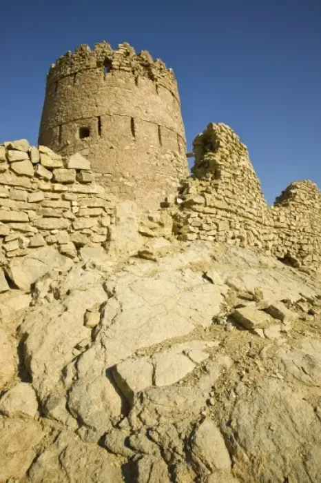 Framed Print : Oman, Sharqiya Region, Ras Al Hadd Area. Village Watchtower