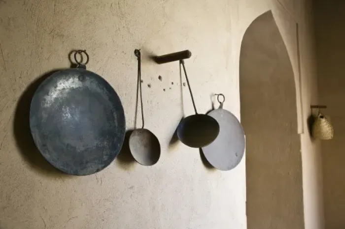 Framed Print : Oman, Western Hajar Mountains, Nizwa. Nizwa Fort, Kitchen Utensils Framed Print : Oman, Western Hajar Mountains, Nizwa. Nizwa Fort, Kitchen Utensils