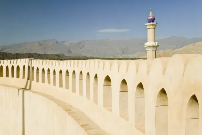 Framed Print : Oman, Western Hajar Mountains, Nizwa. Nizwa Fort View of Nizwa Mosque Framed Print : Oman, Western Hajar Mountains, Nizwa. Nizwa Fort View of Nizwa Mosque