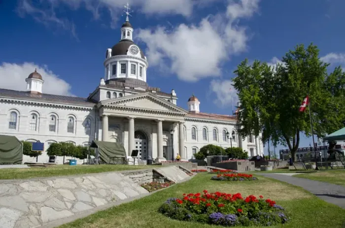Framed Print : Ontario, Canada, Kingston. Kingston City Hall, considered one of the finest 19th Framed Print : Ontario, Canada, Kingston. Kingston City Hall, considered one of the finest 19th