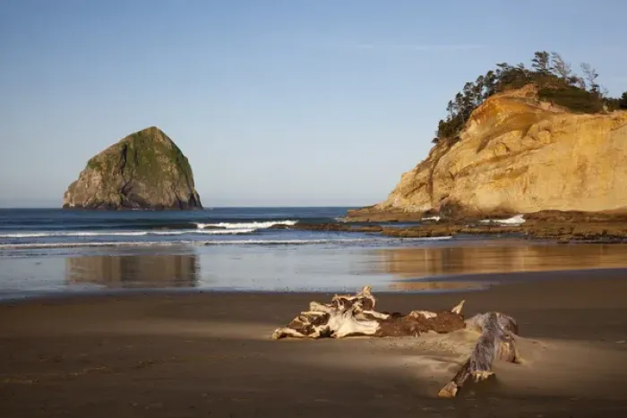 Framed Print : OR, Cape Kiwanda and Haystack Rock