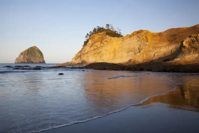 Framed Print : OR, Cape Kiwanda and Haystack Rock Framed Print : OR, Cape Kiwanda and Haystack Rock