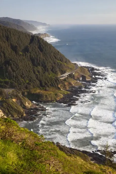Framed Print : OR, Cape Perpetua Scenic Area, view from overlook Framed Print : OR, Cape Perpetua Scenic Area, view from overlook