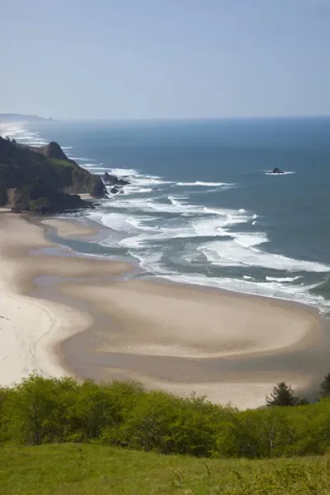 Framed Print : OR, Cascade Head, view of beach Framed Print : OR, Cascade Head, view of beach