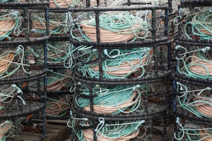 Framed Print : OR, Charleston, crab pots Framed Print : OR, Charleston, crab pots