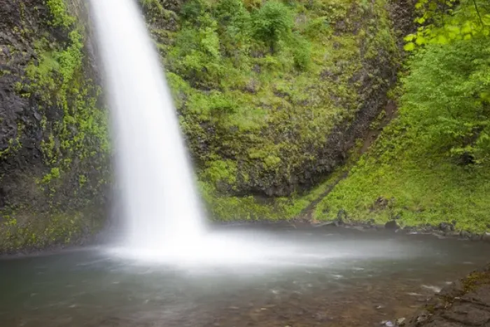 Framed Print : OR, Columbia River Gorge, Horsetail Falls Framed Print : OR, Columbia River Gorge, Horsetail Falls