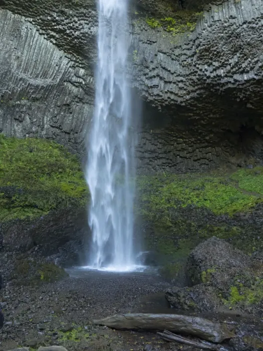 Framed Print : OR, Columbia River Gorge National Scenic Area, Latourell Falls Framed Print : OR, Columbia River Gorge National Scenic Area, Latourell Falls