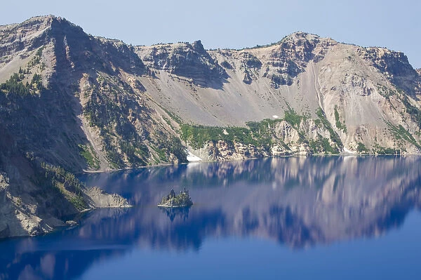 OR, Crater Lake National Park, Phantom Ship rock, and Crater Lake