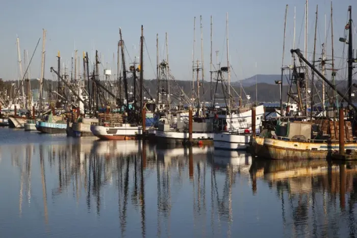 Framed Print : OR, Newport, fishing boats Framed Print : OR, Newport, fishing boats