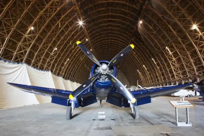 Framed Print : OR, Tillamook, Tillamook Air Museum, Chance Vought F4U Corsair fighter Framed Print : OR, Tillamook, Tillamook Air Museum, Chance Vought F4U Corsair fighter