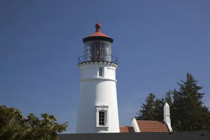 Framed Print : OR, Umpqua River Lighthouse, above the entrance to Winchester Bay: operation started December 31 Framed Print : OR, Umpqua River Lighthouse, above the entrance to Winchester Bay: operation started December 31