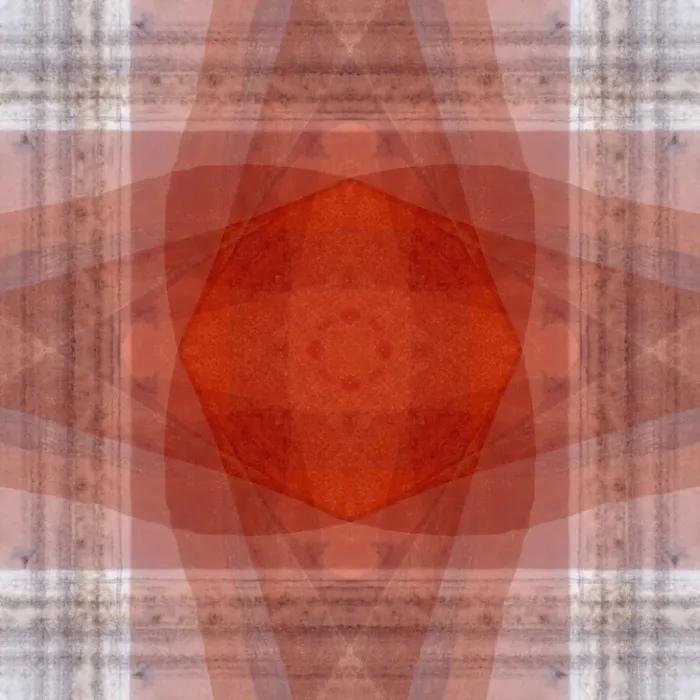 Framed Print : Orange and white quilt-like abstract Framed Print : Orange and white quilt-like abstract