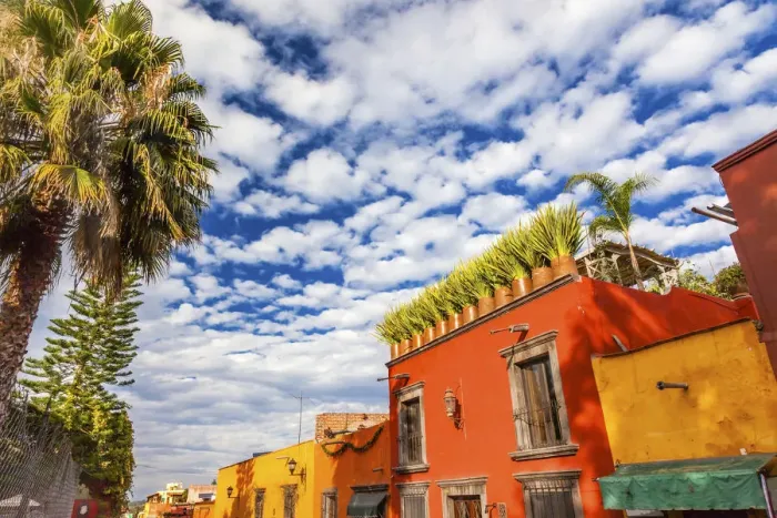 Framed Print : Orange Yellow Town Street Tourists Hotels San Miguel de Allende Mexico Framed Print : Orange Yellow Town Street Tourists Hotels San Miguel de Allende Mexico
