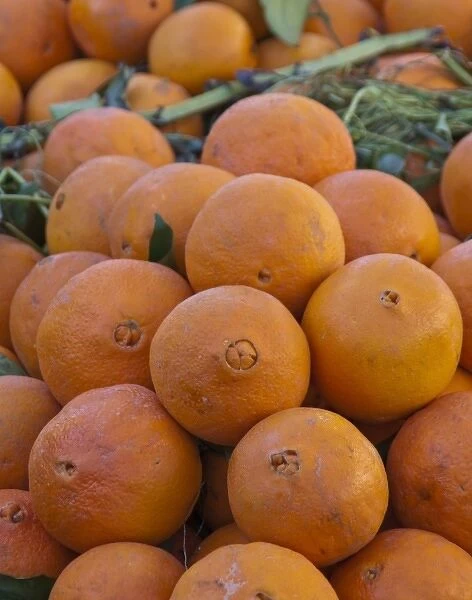 Oranges for sale in Fes medina, Morocco