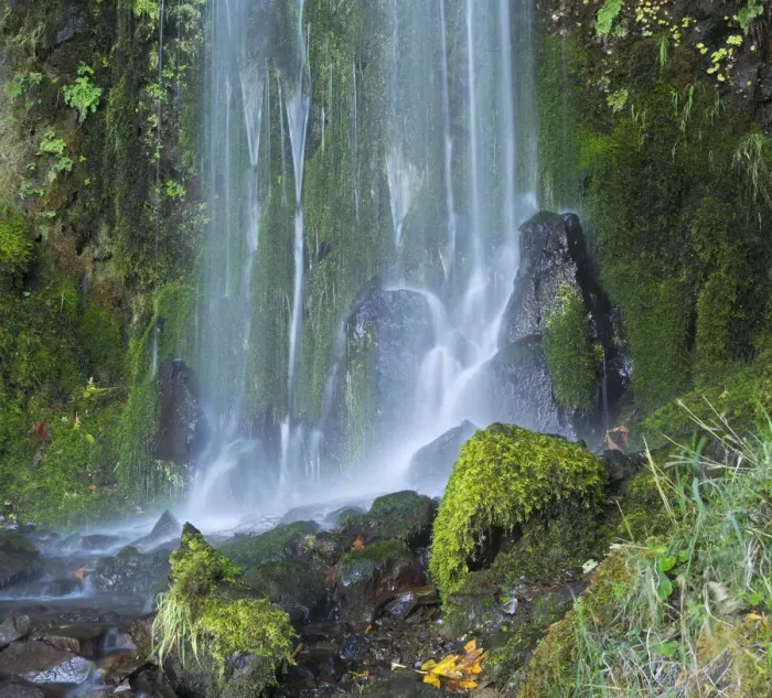 Framed Print : Oregon, Columbia River Gorge National Scenic Area, Lancaster Falls Framed Print : Oregon, Columbia River Gorge National Scenic Area, Lancaster Falls