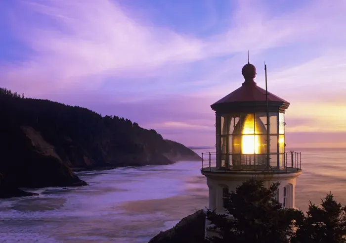 Framed Print : Oregon, Oregon Coast, Heceta Head Lighthouse, on Heceta Head, 205 feet above the ocean Framed Print : Oregon, Oregon Coast, Heceta Head Lighthouse, on Heceta Head, 205 feet above the ocean