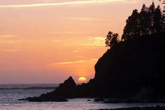 Framed Print : Oregon, Sunset Bay State Park. Sunset behind rocky point Framed Print : Oregon, Sunset Bay State Park. Sunset behind rocky point