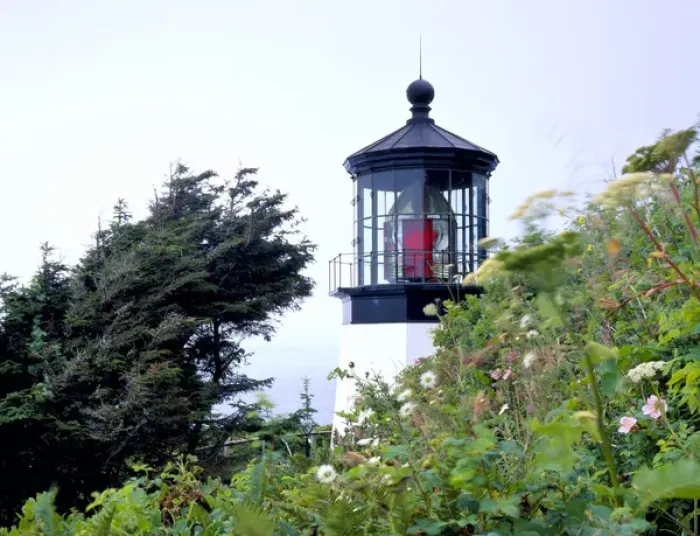 Framed Print : OREGON. USA. Lighthouse at Cape Meares. Pacific Coast