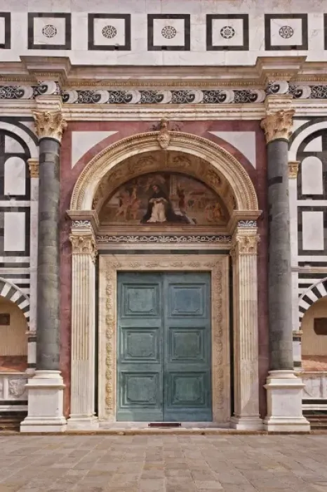 Framed Print : Ornate doorway, Piazza della Signoria, Florence, Italy