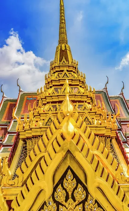 Framed Print : Ornate spire, Loha Prasat, Wat Ratchanatdaram, Worawihan, Bangkok, Thailand. Built 1846. 37 Spires for 37 Buddhist virtues to reach enlightenment Framed Print : Ornate spire, Loha Prasat, Wat Ratchanatdaram, Worawihan, Bangkok, Thailand. Built 1846. 37 Spires for 37 Buddhist virtues to reach enlightenment