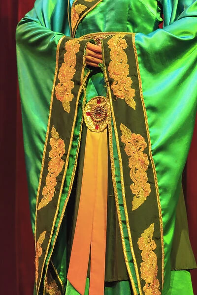 ornate traditional costume, Tang Dynasty Dinner Show, Xi an, China