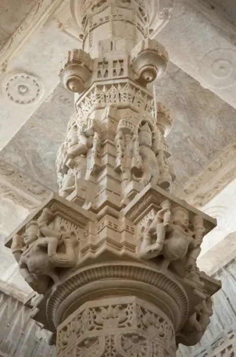 Framed Print : Ornately carved column, Jain Temple, Ranakpur, Rajasthan, India Framed Print : Ornately carved column, Jain Temple, Ranakpur, Rajasthan, India