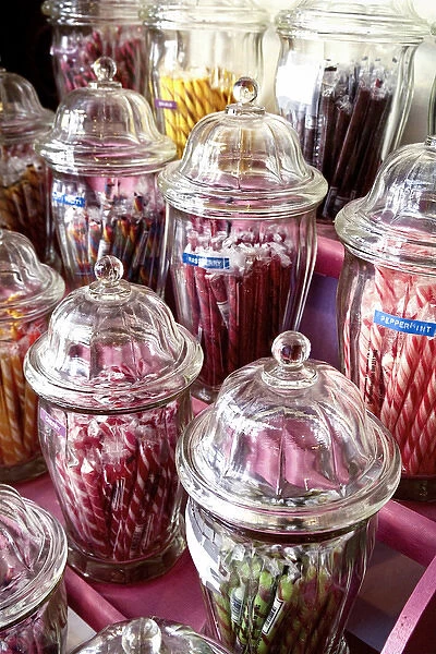 Ouray, Colorado, United States. Vintage candy in old fashioned candy shop